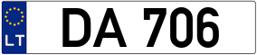 Trailer License Plate